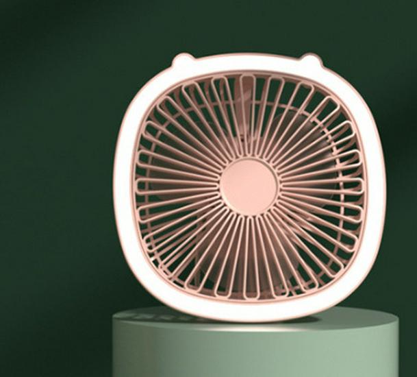 Portable Mini Smart USB Rechargeable Silent Desktop Fan With USB Power Cable