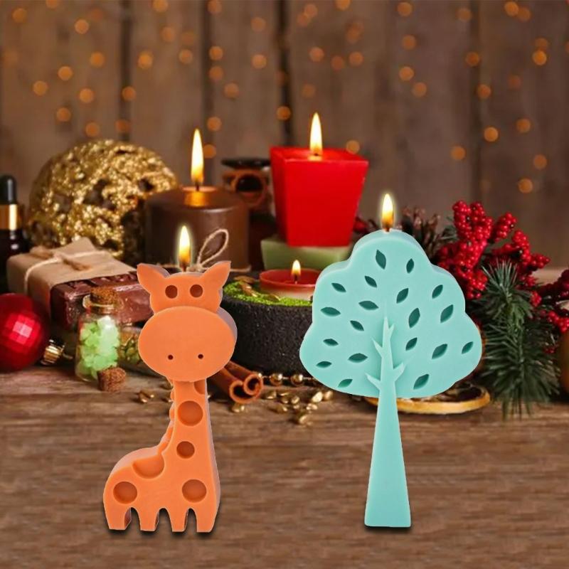 Flexible Silicone Mold Handmade Scented Candle Mould Irregular Shape Aromatherapys Jewelry Mold Home Decorations