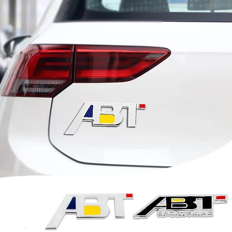1Pc 3D Metal ABT Front Grill Rear Trunk Fender Emblem Badge Sticker Decals For Q3 Q5 Q7 A3 A4 A5 A6 B6 B8 C6 C5
