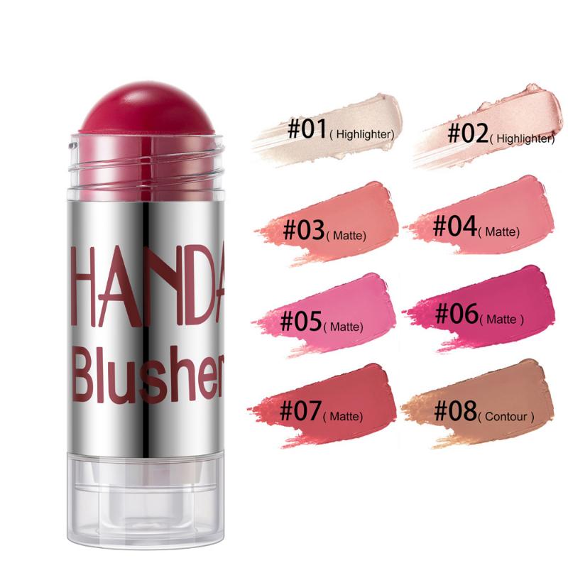 Moisturizing Rouge Pen Solid Paste Chubby Crayon Blush Stick