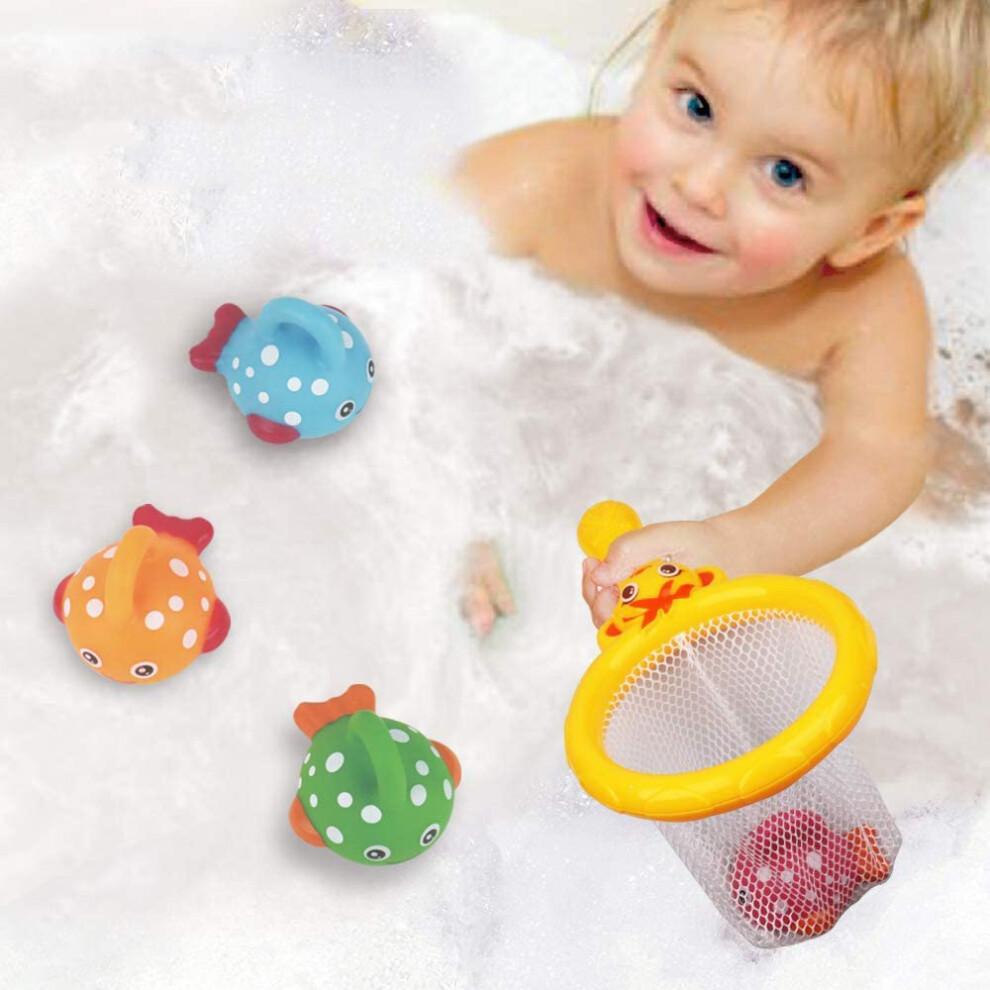 Motor Skills Development Bath Toy, Mold Free Non-Toxic Swimming Whales For Interactive Play In Water Table Pool Bath Time, 1 Set