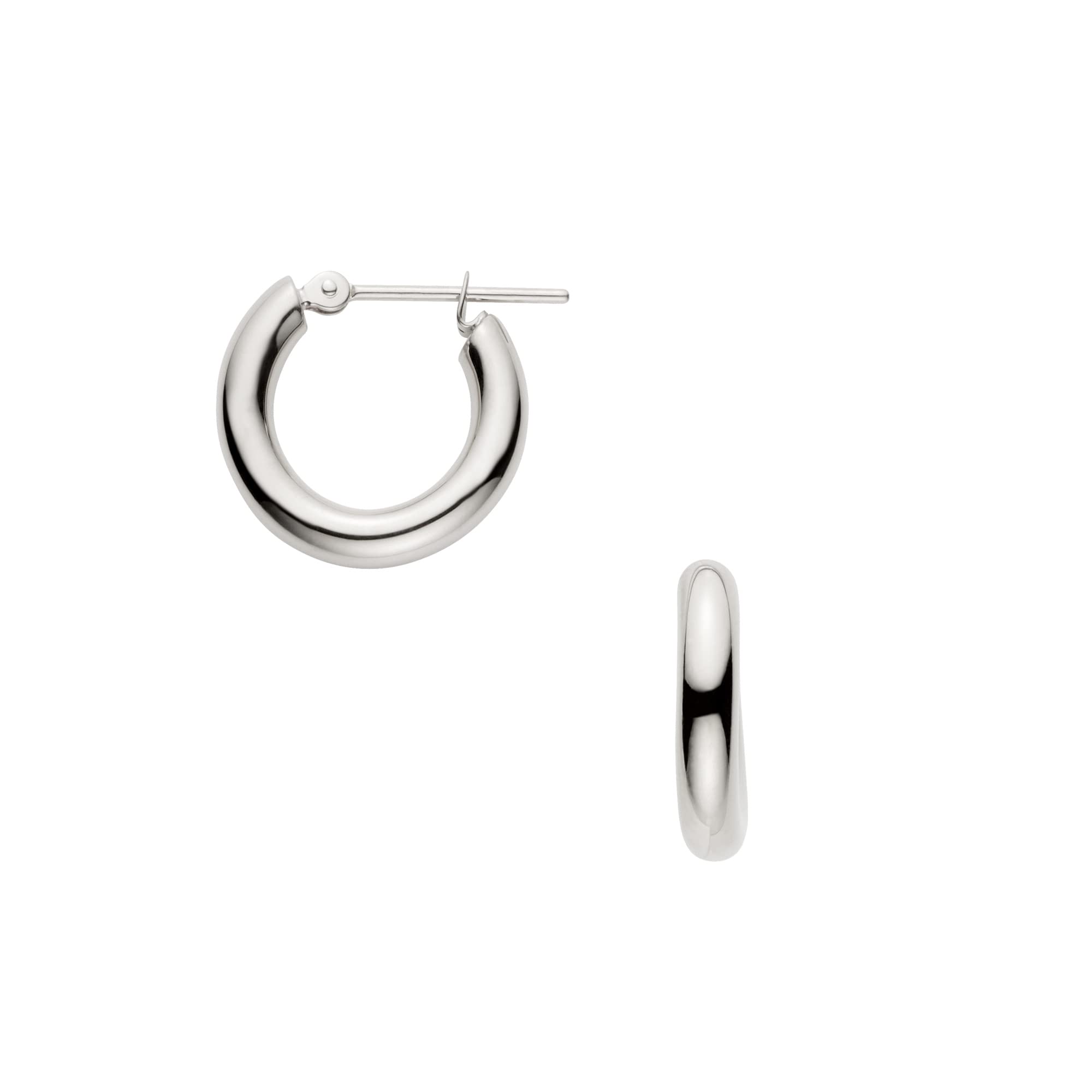 

Earrings Platinum Hoop APAA2572 PT [Official] [Vendome Aoyama] (Small) платиновий