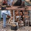 Collapsible Firewood Storage Bin Extra Large Fireplace Wood Bag  Sundries Storage