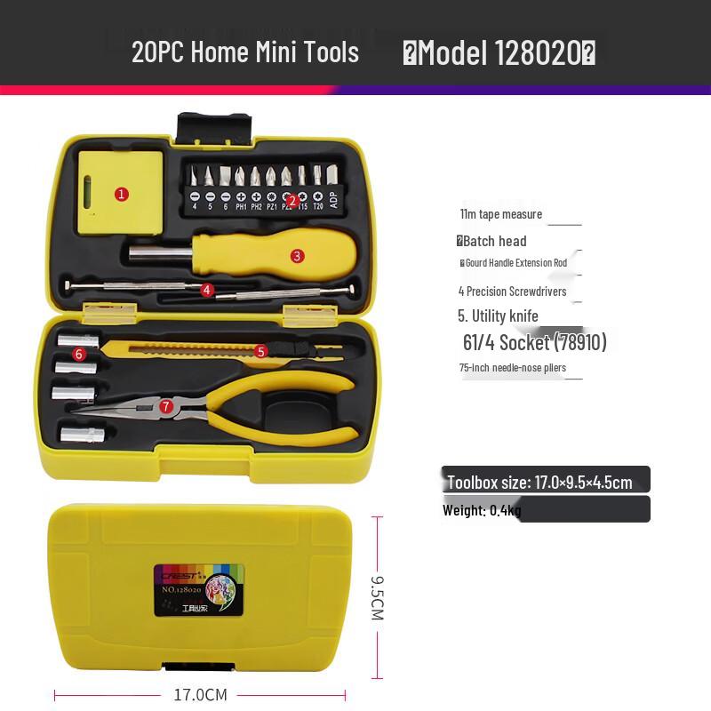 CREST Outdoor 20-Piece Home Tool Set