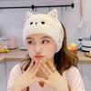 Katzen Korallenfleece Stirnbänder für Frauen Niedliche Weiche Haarschleifen Stirnband Haarbänder Gesicht Waschen Make-up Turbane Verband Mädchen Accessoires