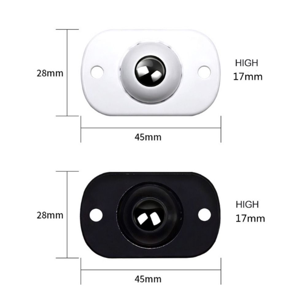 4Pcs/set Self Adhesive Caster Wheel Mini Mute 360 Swivel Furniture Casters Flower Pots Trash Can Home Office Rolling Pulley