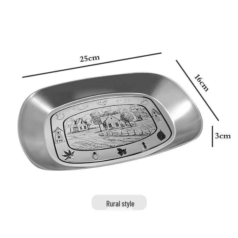 Iron Camping Serving Plate Set