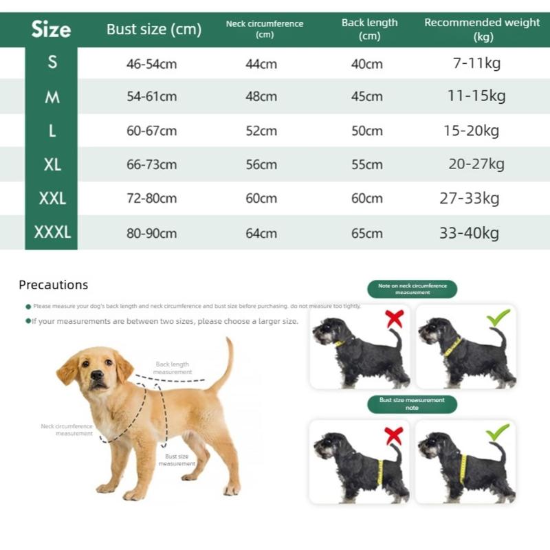 Jumpsuit Dog Pullover Warm Vest for Medium Dogs to Large Dogs for Winter Basic Jumpsuit Vest Thick Coat