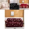 Wrinkle Resistant Floral Leaves Sofa Slipcover Great Elasticity Easy To Clean