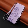 Leather Wallet Flip Case For OPPO A57S A77 A15 A15S A16 A16S A54S A17 A96 4G 5G Dandelion Embossed Design, Card Slots, Wrist Strap