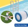 BHBL 2 Stück Poolfilterkartuschen Typ H Ersatz-Poolfilter für Poolfilterpumpe Reiniger