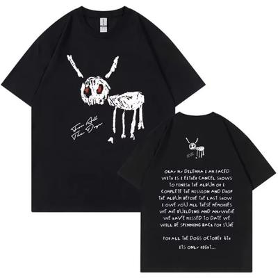 Rapper Drake pro album All The Dogs Tričko s potiskem Pánské Dámské Bavlněné Hip Hopové Tričko s krátkým rukávem Trendy Trička Oblečení Topy