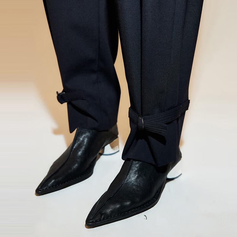 LESS 2023 Spring Collection Women's Casual Loose Straight Trousers