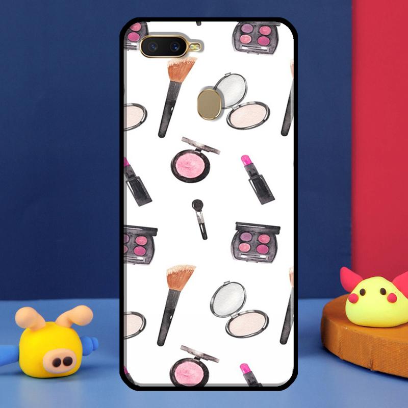 Lipstick Make Up Case For Oppo A91 A5 A9 A16 A76 A96 A58 A78 A98 A52 A72 A74 A94 A54 S A57 A77 A15 A17 Cover