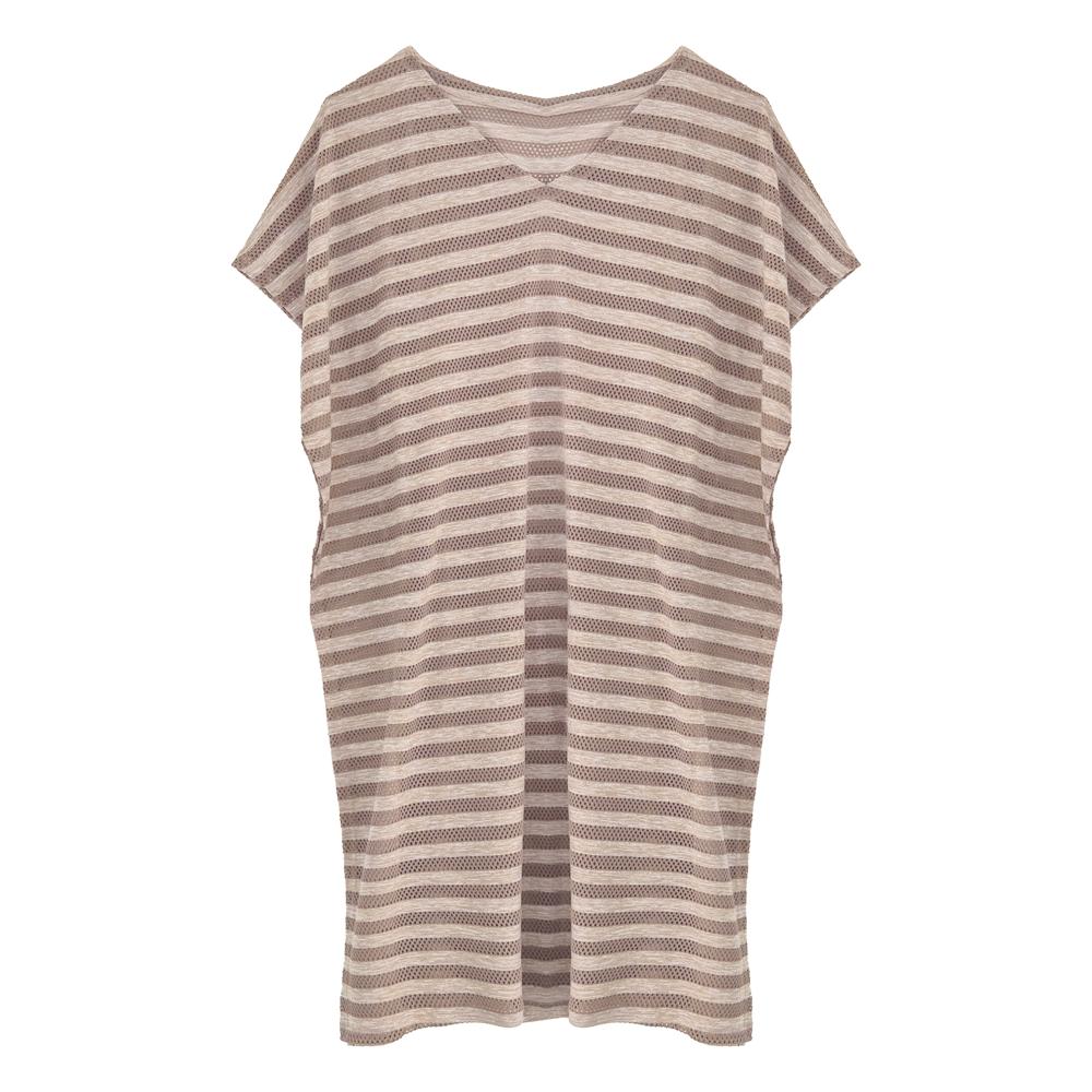 Diebeu Noavelo Robe_Stripe (Brown)