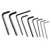 9Pcs Guitar Hex Wrench Metal Hex Key Flat End Instrument Accessory for Repair Maintenance