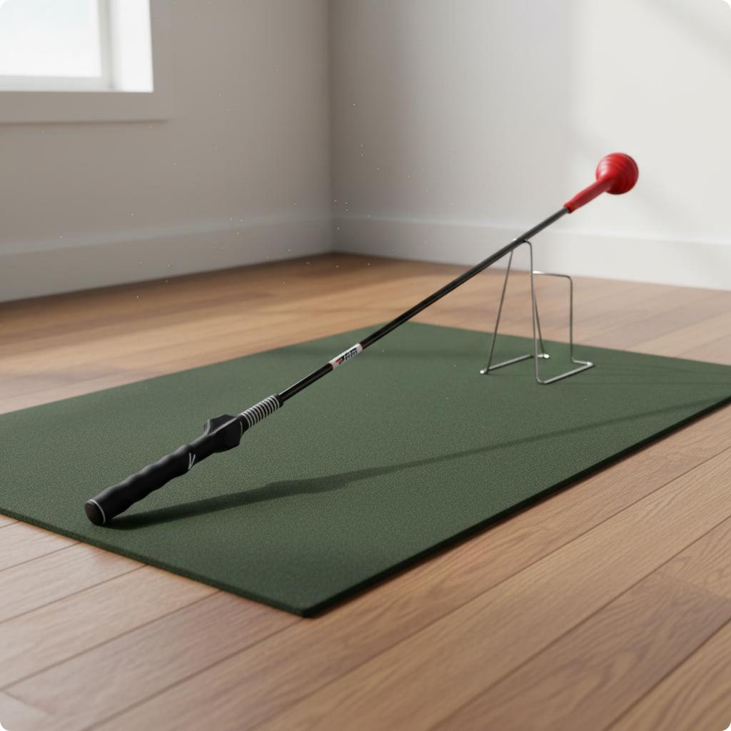 Golf Swing Training Stick Portable Golf Grip Coach Rubber Head Swing Stick Sturdy Compact For Beginners Practice Range