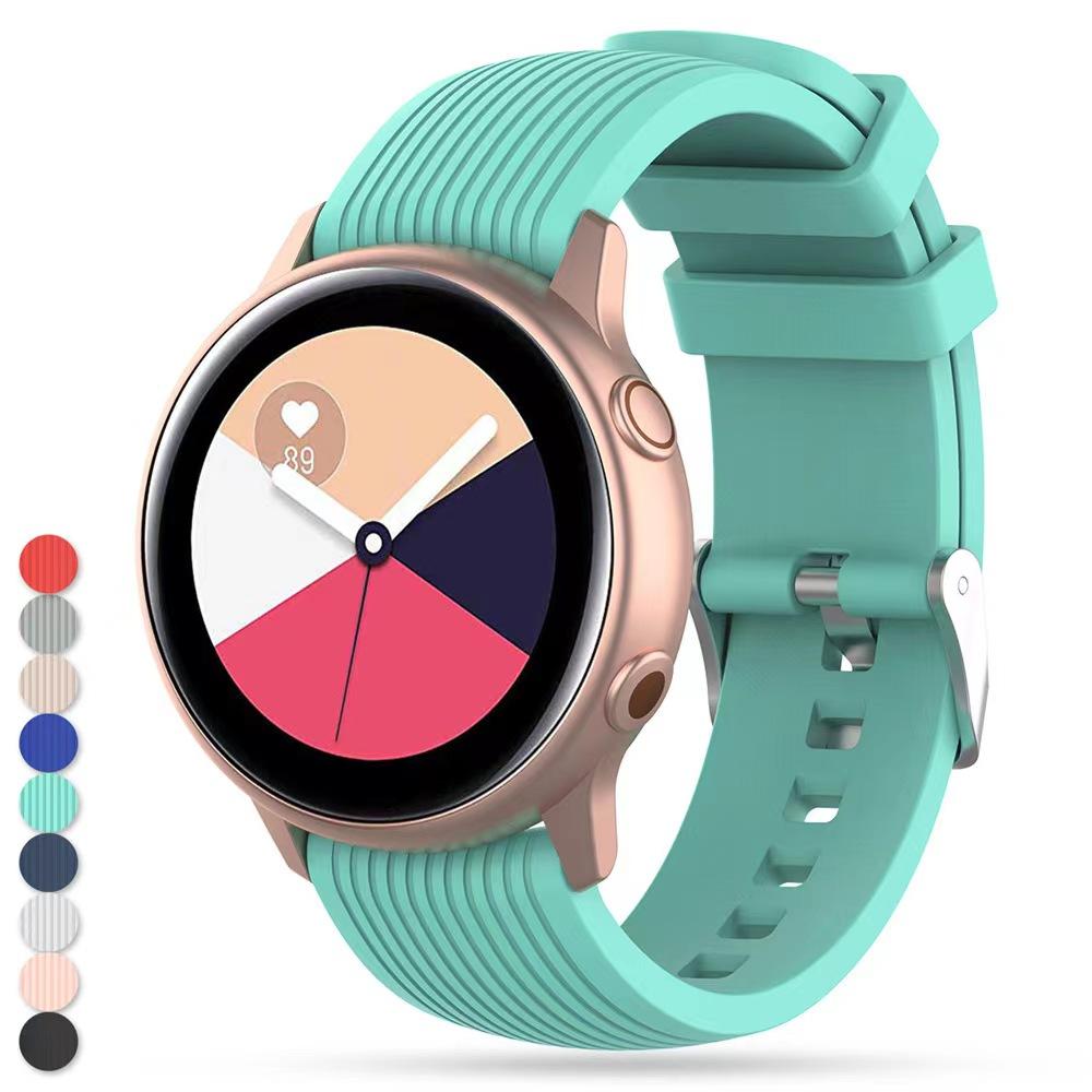 20mm 22mm Silicone Strap For Samsung Galaxy Watch 3/4/5/6/7/Active 2 44mm 40mm Sport Wristband for Huawei Watch GT5/GT4 3 2 Band