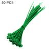 50Pcs Twist Ties Adjustable Self-locking Plastic Garden Flower Wires Set for Plants