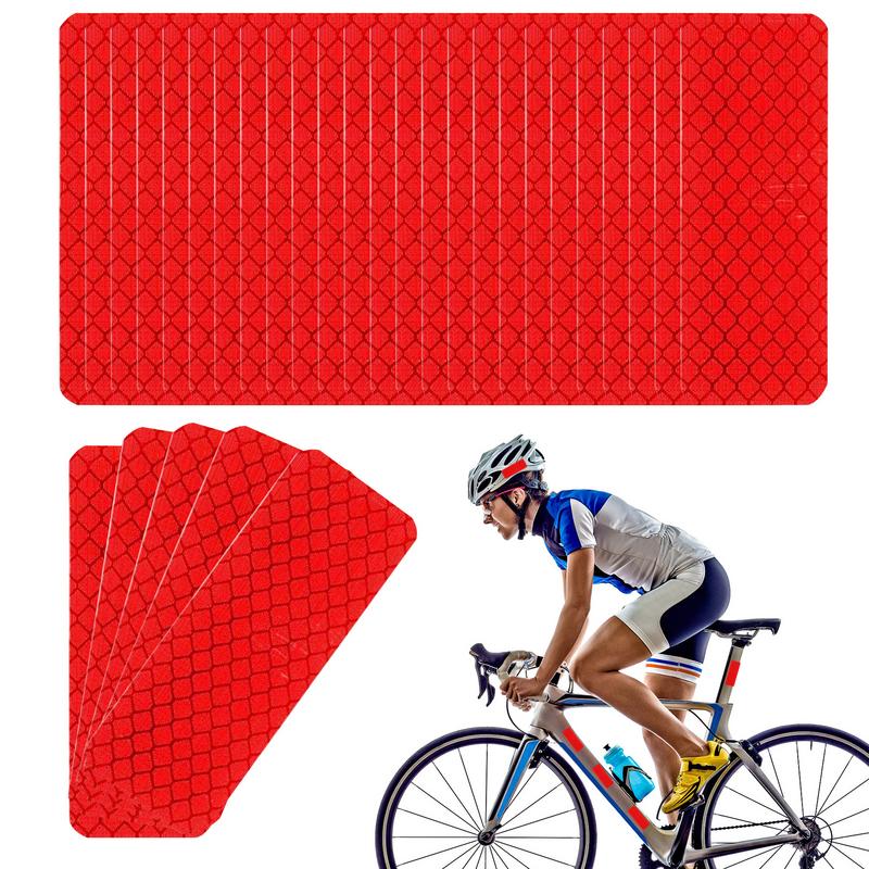 Светоотражающие наклейки для велосипеда Предупреждающие светоотражающие наклейки 50 шт. Заметность Водостойкие Простые в использовании Универсальная светоотражающая лента