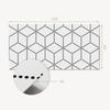 Self-adhesive Vinyl Decorative Panel With Print 120x60 Cm Hexagonal Dot Pattern