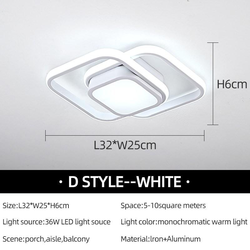Moderne LED Gang-taklys Nodic Home Lighting Led Overflatemontert for soverom Stue Korridor Lys Balkonglys