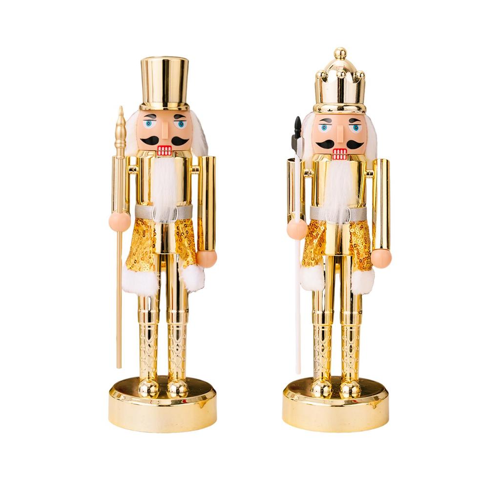 Christmas Nutcracker Figurine 29.5cm Tall Home Accent Tradtional Decorative Table Nutcracker Figurine for Halloween Tabletop