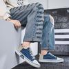 37-48 Size Men's Canvas Shoes Outdoor Fashion Skateboard Shoes Low-top Comfortable Non-slip Wear-resistant Casual Sneakers 2025