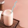 High Glass Wavy Straws Reusable Colorful Straws for Juice Tea Coffee Eco-Friendly High Temp Resistant BPA-free Glass Twist Transparent Straw