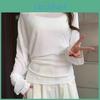Long Slope Summer Collar Blouse Sleeve Laceup Waist Sun Protection Coverup Soft Stretchy Outdoor Tops Casual Wear