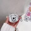 Bear Cute Transparent Earphone Case Creative Handmade Acrylic Airpods 1 Generation/2 Generation/3 Generation Universal