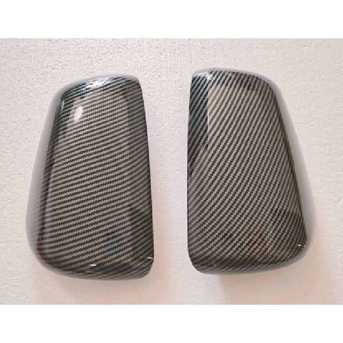 Rearview Side Mirror Cover Trim for 2008- Mitsubishi Lancer Carbon Fiber