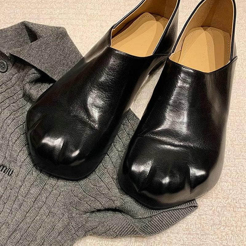 

Fashion This Is A New Spring 2025 Collection Of Super Soft Mary Jane Shoes And Cat-Paw Leather Shoes With A Unique Design Sense 40 чёрный