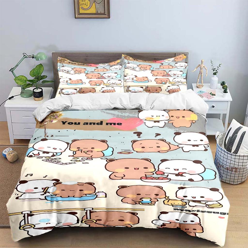 Exquisite Cartoon  B-Bubu Wallpaper  Anime Digital Printing Bedding Set Duvet Cover Comforter Bed  Youth Kids Girl Boys Gift