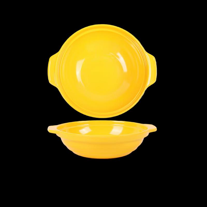 

Weinaishi Melamine Double-Handle Casserole Bowl with Lid