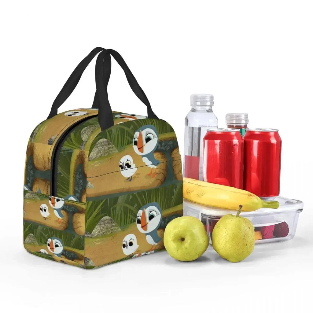 Puffin Rock und neue Freunde Isolierte Lunchtasche für Damen Kinder Tragbare Lebensmittelboxen Thermische Lunchbox Tragetasche