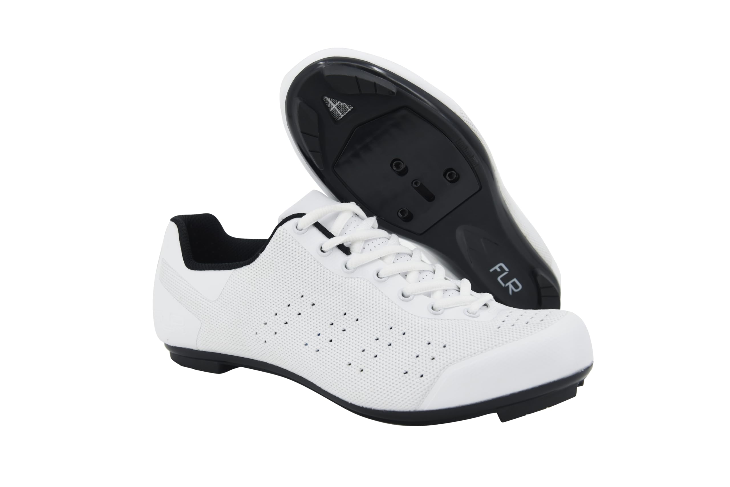FLR Road Cycling Shoes FNT-1 Knit Shoelace 41 (26.3cm) white белый