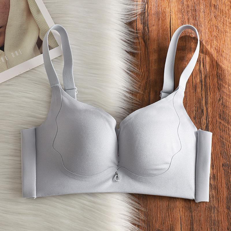 Women Seamless Wireless Thin Cup Push Up Anti Sagging Adjustable Bra