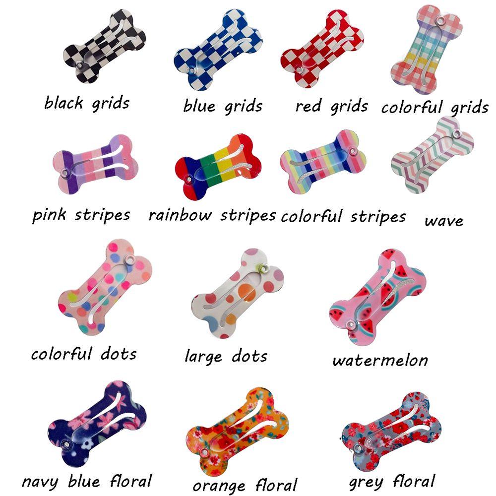 Gitter, Streifenmuster für kleine Hunde Haustier-Haarspange Katze Pflegezubehör Schnapp-Haarspangen Hunde-Haarspange