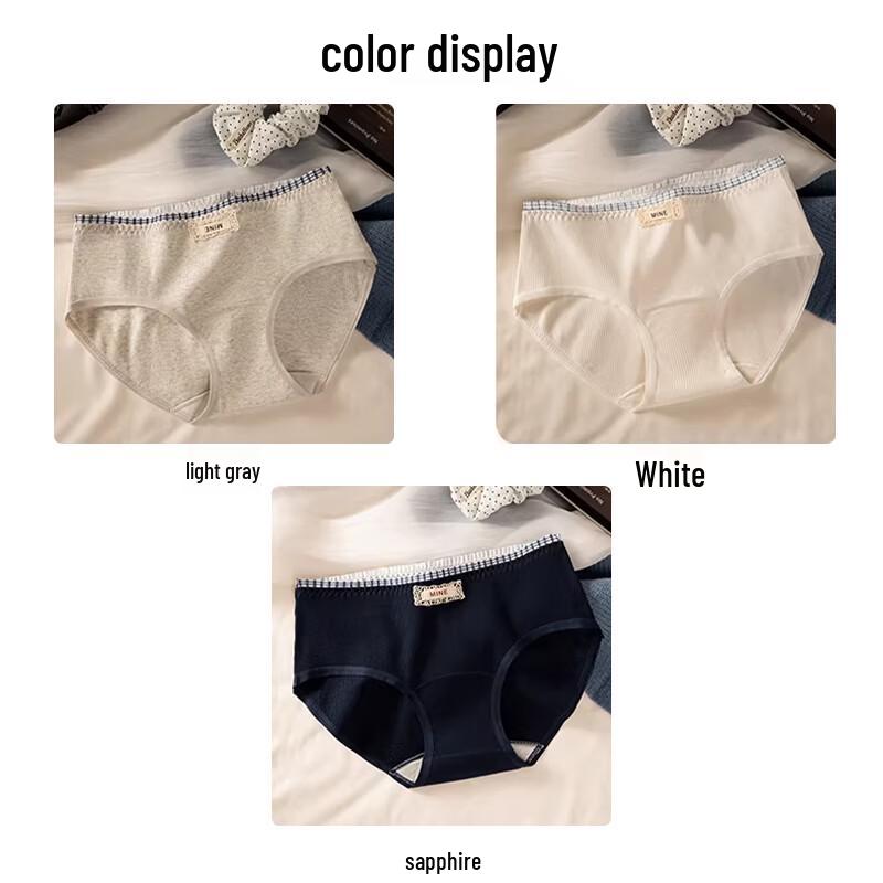 FitonTon Women's Mid-Waist Ribbed Briefs (3-Pack)