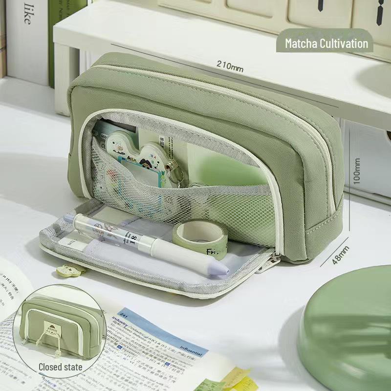 Stylish Large Capacity Dog Design Pencil Case for Students, Office Use