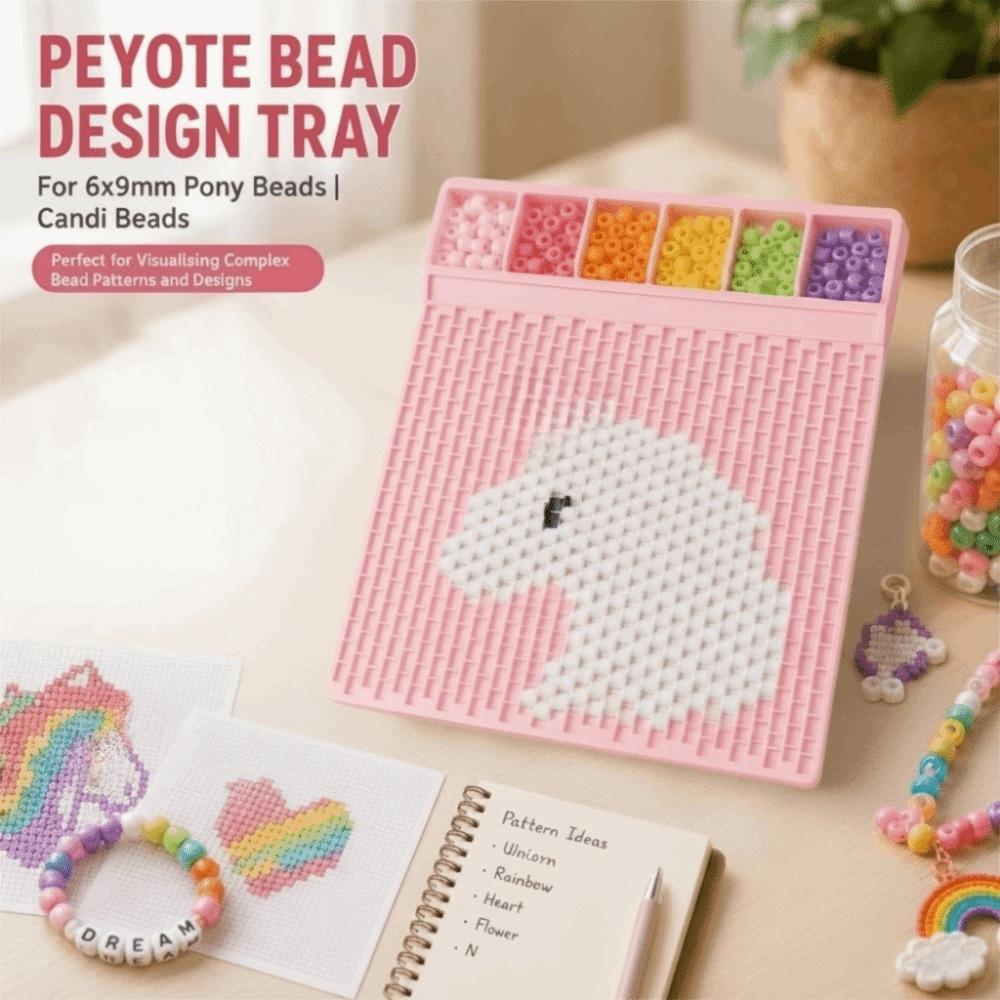 DIY Perlenarmband Brett Große Kapazität Schmuckdesign Brett Buntes Perlenorganisator Matte Geschenke
