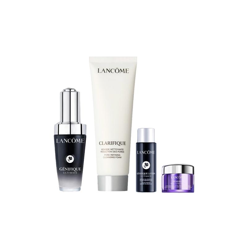 Lancôme Skin rejuvenating skin care set, soothing and moisturizing, four-piece set коричневый