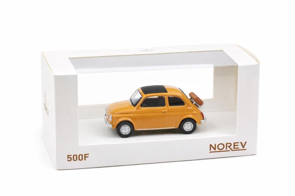 Norev 1/43 Scale Fiat 500F 1965 (Oak) Jet Car [Parallel Import]