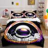 Astronaut Adventure Themed Graphic Set Exquisite Three-Piece Bedding Set Gift For Kids And Adults