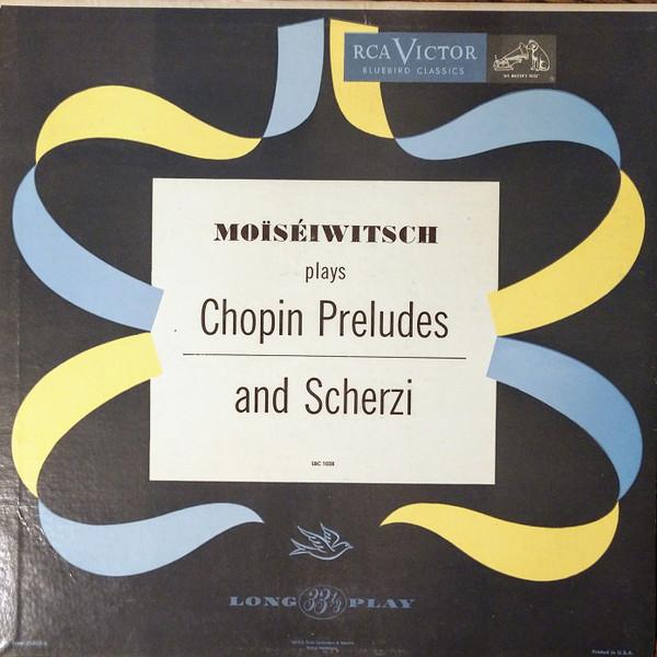 

LP Record MOSIWITSCH.CHOPIN Preludes And Scherzi LBC1038 RCA 1955 US Classical Used