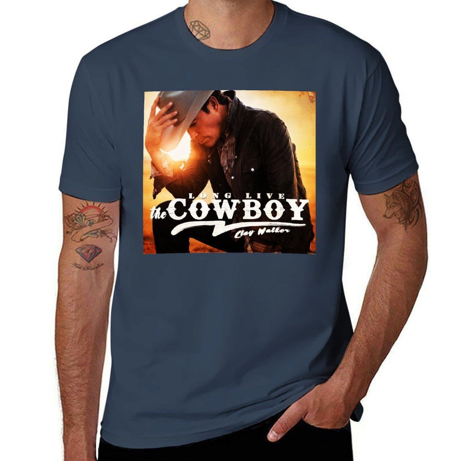 Long Live The Cowboy Clay Walker Tshirt Labor Work Casual Tshirt S