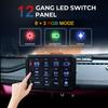 12 Gang Panel Switches Box 12V 24V Multi-Function Remote Key Pad Relay System Controller ON-Off For Jeep Off Road 4x4 Truck Boat