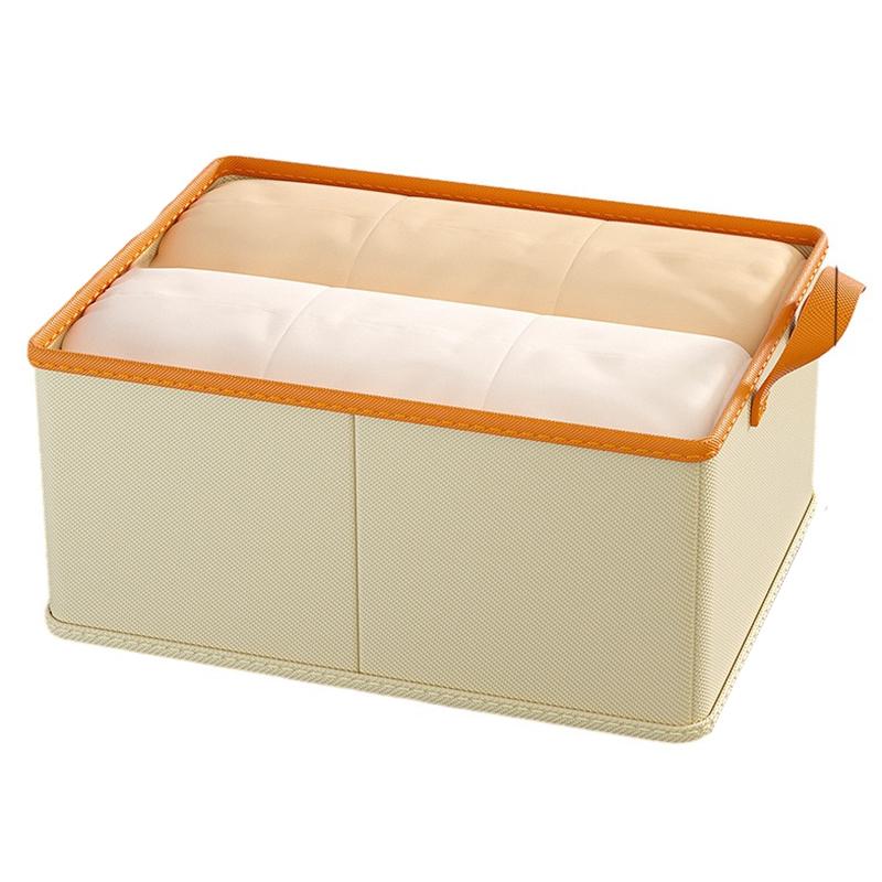 JJTZ 50x35x32cm Cloth Storage Bin Cationic PP Board Folding Closet Organizer B
