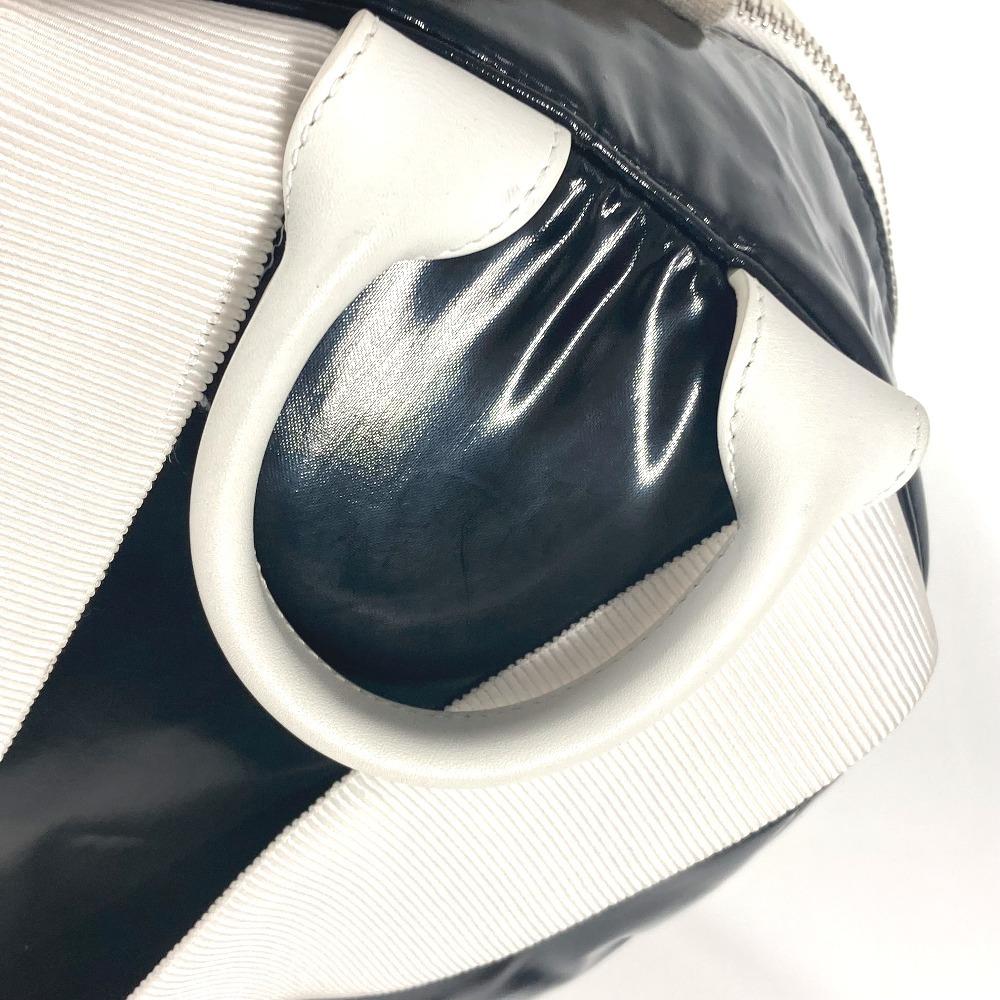 CHANEL LA PAUSA Bag Backpack Bicolor Backpack PVC Black/White
